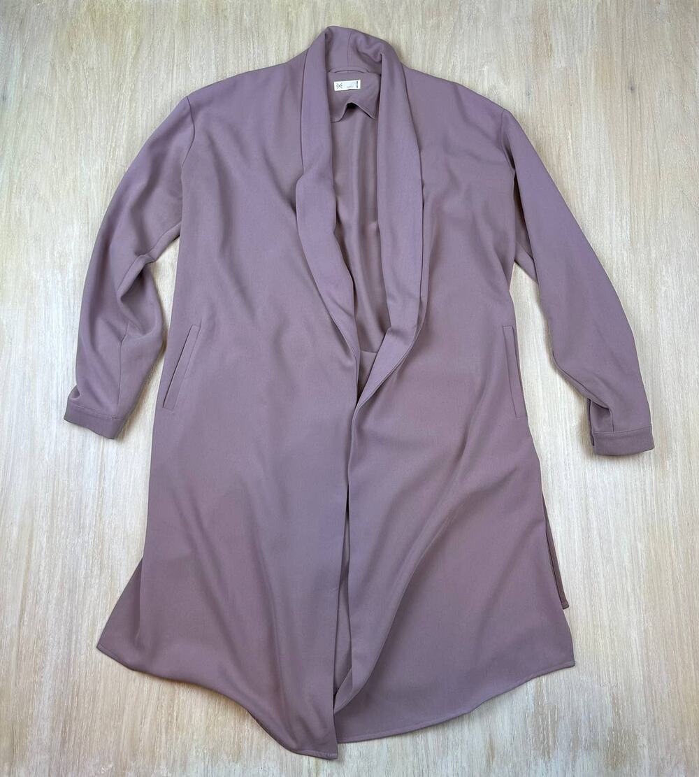GXF by Gentle Fawn Open Front Duster Drape Chic Layering Cardigan Sweater Small